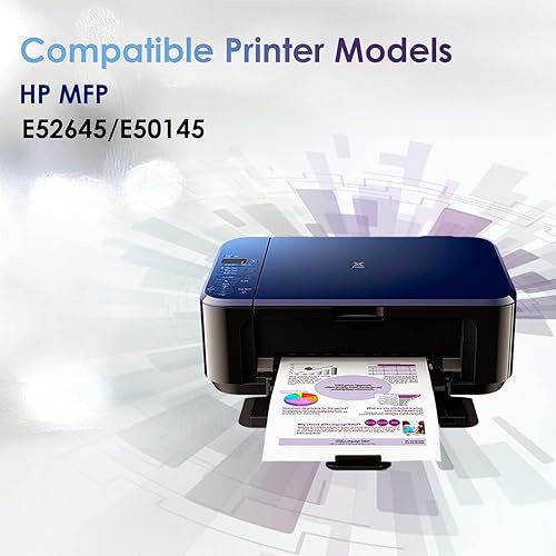 Miniatura 2 de CULATER Cartucho de tóner remanufacturado de repuesto para impresoras HP MFP E52645 E50145 (negro, 1 unidad)