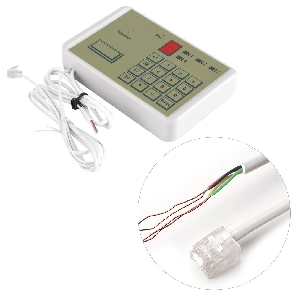 Tonysa Numéroteur Vocal Automatique Téléphonique Filaire, Numéroteur Téléphonique, Système d'Alarme Maison Antivol pour Sécurité à la Maison, l'hôte Antivol