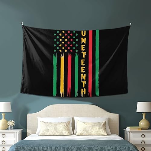 Miniatura 4 de BERULL Juneteenth Pride African American Independence Day Tapestry Wall Hanging Decoration Blanket Bedroom Living Room Dormitory Tapestry 60 * 40