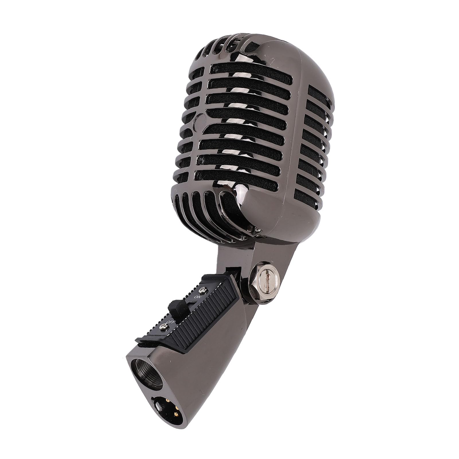 Cryfokt Old Vintage Dynamic Vocal Micrófono, Zinclegación Vintage Vocal Micrófono Cardioid para Instrumental