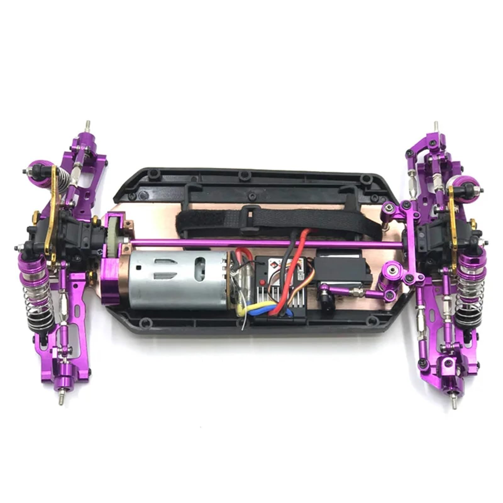 Rc Brazos Oscilantes Para Wltoys 144010 144002 1/14 124017 124019 124018 144001 124007 1/12 Metal Kit Dirección Brazo Oscilante Piezas Modificadas Reparación Coche RC(Red)
