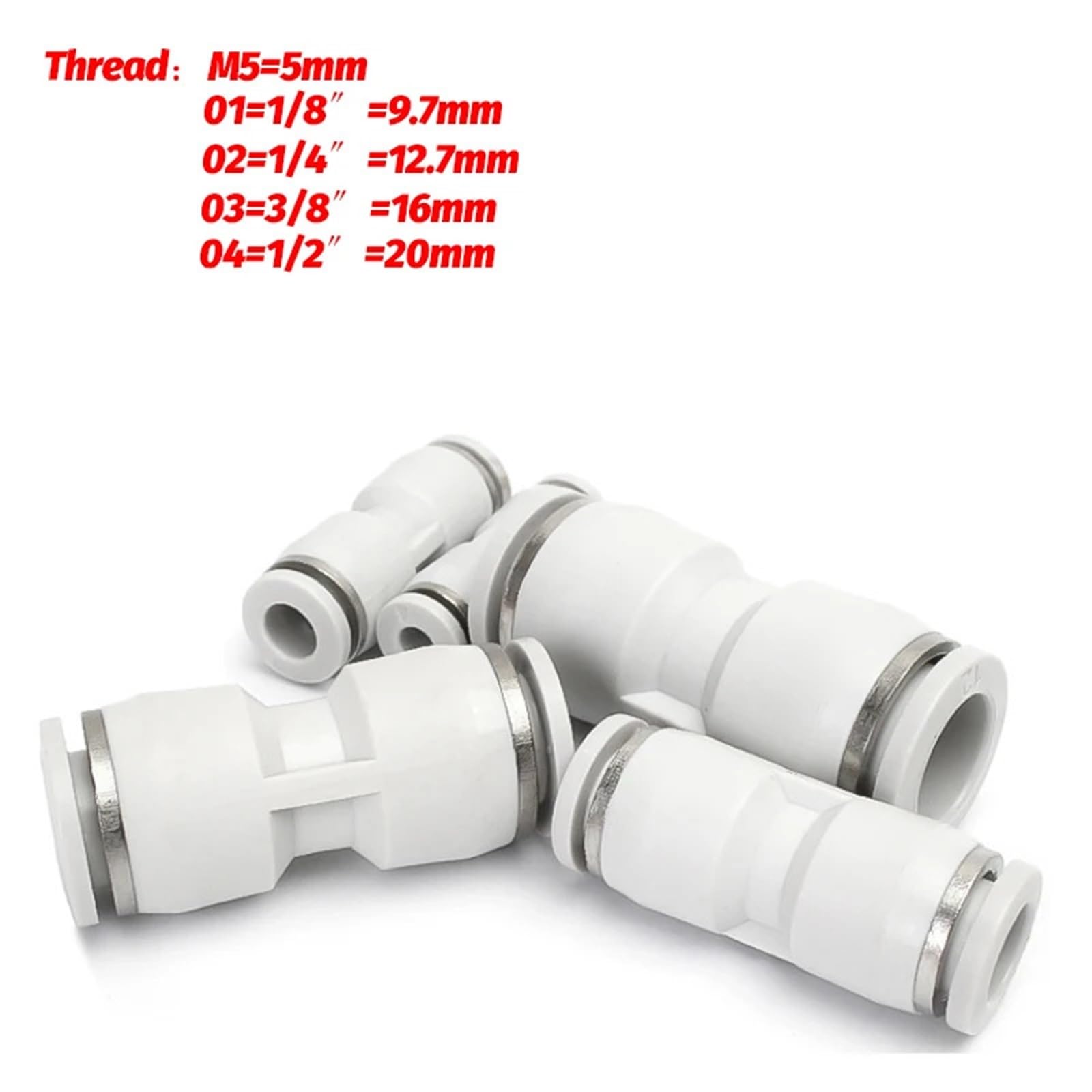 Connecteur pneumatique connecteur de Tuyau connecteur de Tuyau 1/4 1/2 6mm 8mm BSP fileté connecteur Rapide connecteur de Tuyau d'air (Color : 12-01 (12mm-1l8), Size : PD)