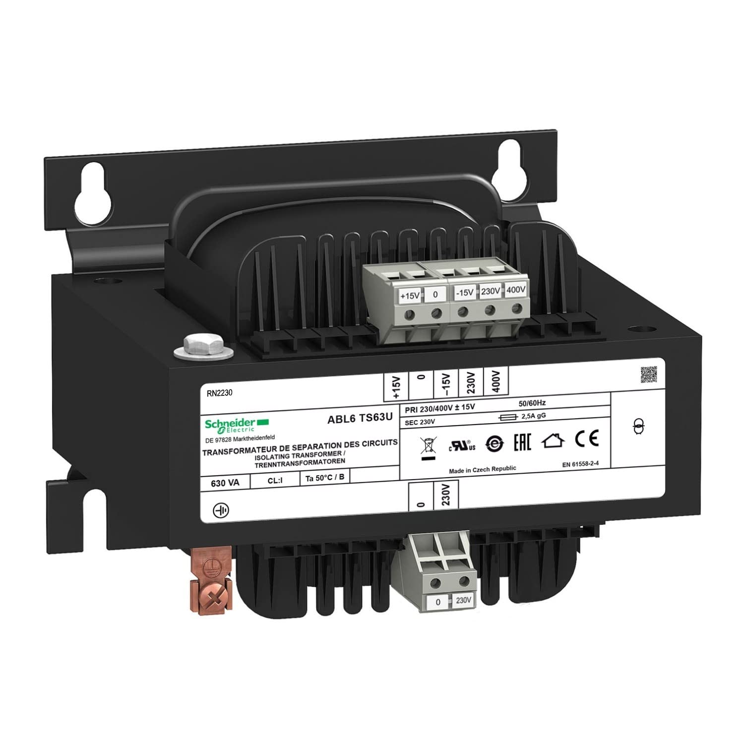 TRAFO. MONO.S 230 400VCA 230VAC 630VA