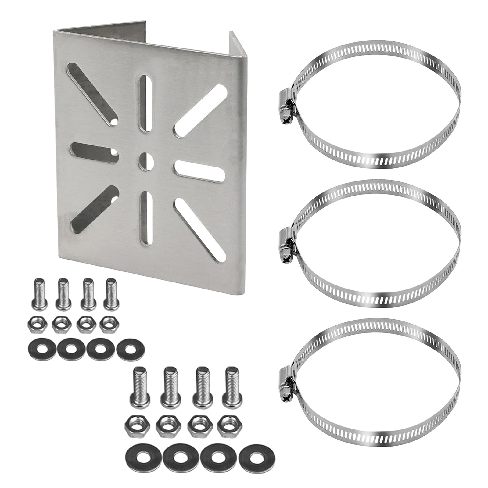 Buxuaaaa Three 100 Turn Screw Rustproof Stainless Steel Camera Mounting For Commercial Properties Includes Reinforced Base And Installation Components Resistant Camera Holder