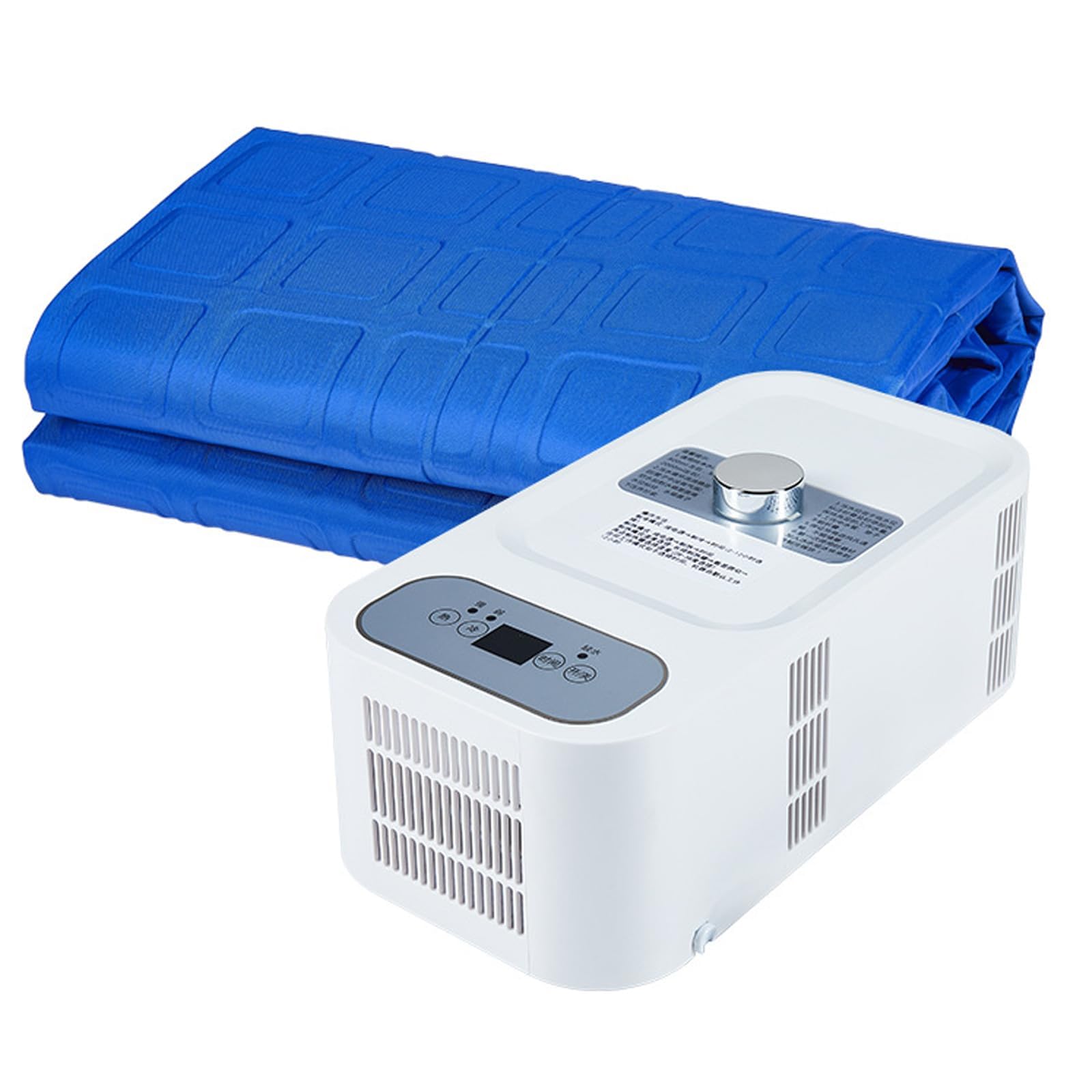 Materac Z Chłodzącą Wodą, Mata Do Chłodzenia I Ogrzewania Wodnego Z 12-godzinnym Timerem, Chłodzi 3-8℃ Latem, Ogrzewa 28-38℃ Zimą, Elektryczny Topper Na łóżko Do Całorocznego Komfortowego Sn 1.6*1.4M
