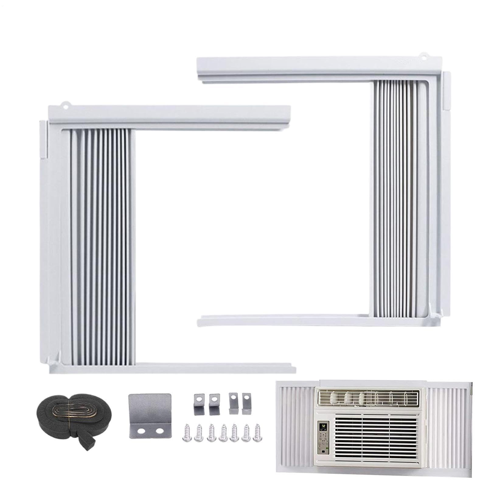 Panneaux latéraux pour climatiseur de fenêtre avec couvercle isolant de rechange