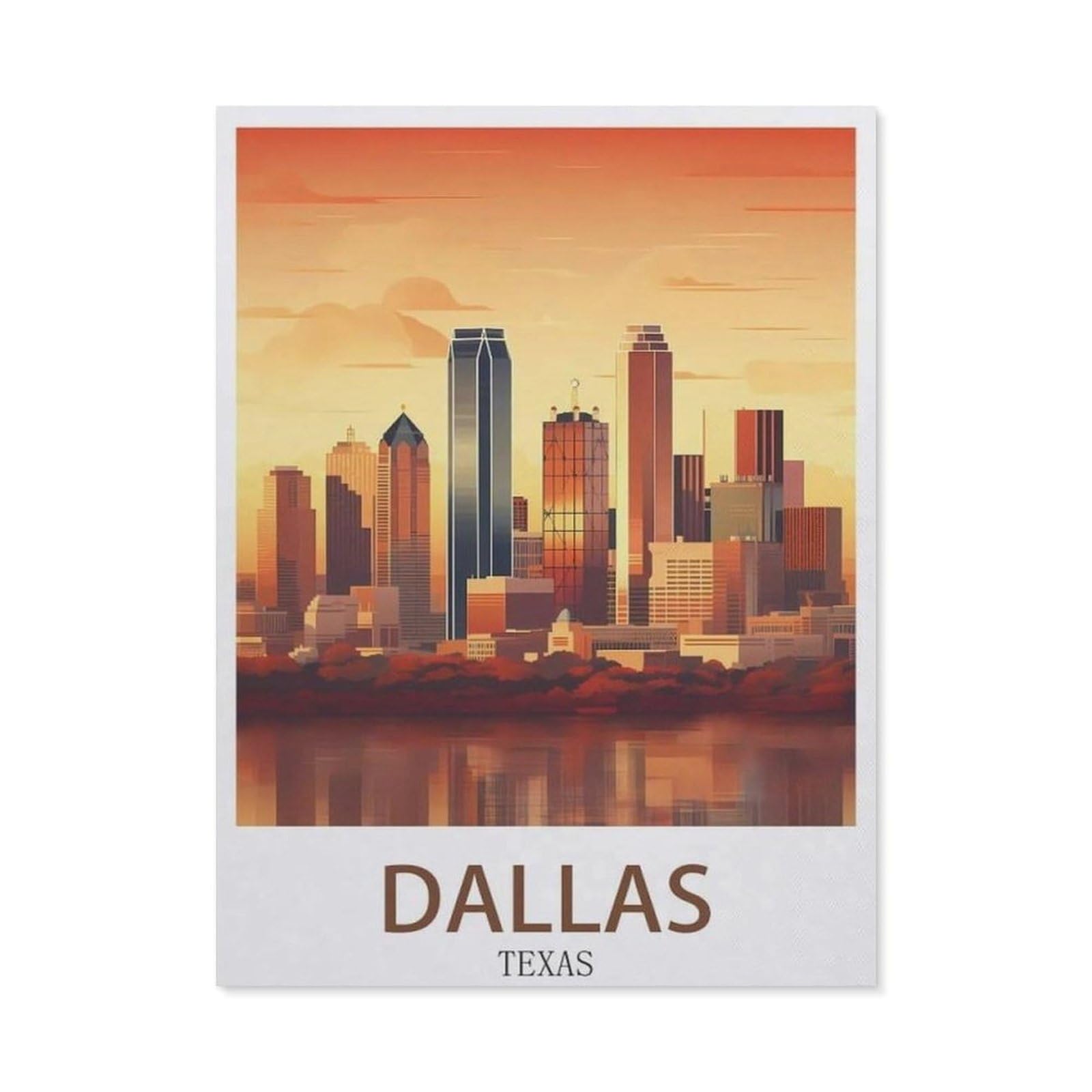 Vintage Art Metal Signs Funny Sign，Dallas Texas，Wall Artwork Metal Poster Bathroom Decor Vintage Country Decor Retro Metal Poster(15x30cm）6x12 inch-ED65