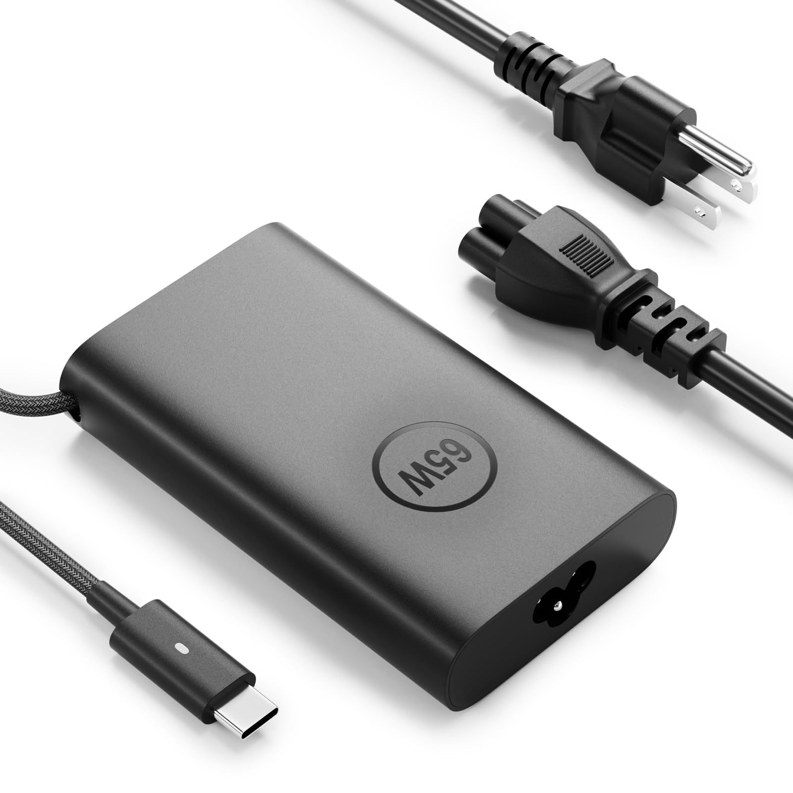 UCANUUP 65W USB C Compatible with Dell Latitude 5520 5420 7420 7400 7320 7275 7390 2-in-1 Chromebook 11 3100 XPS 13 12 15 9360 9370 Inspiron Vostro LA65NM170 HA65NM170 Type C Computer Power Adapter