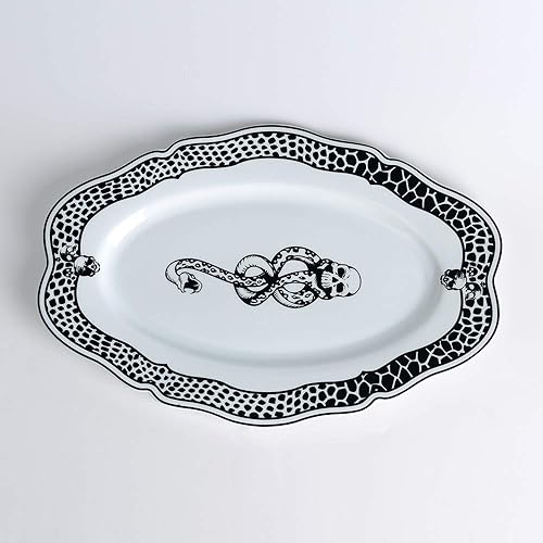 Miniatura 4 de Harry Potter Voldemort Death Eater Dark Mark - Plato para servir de porcelana de 14 pulgadas