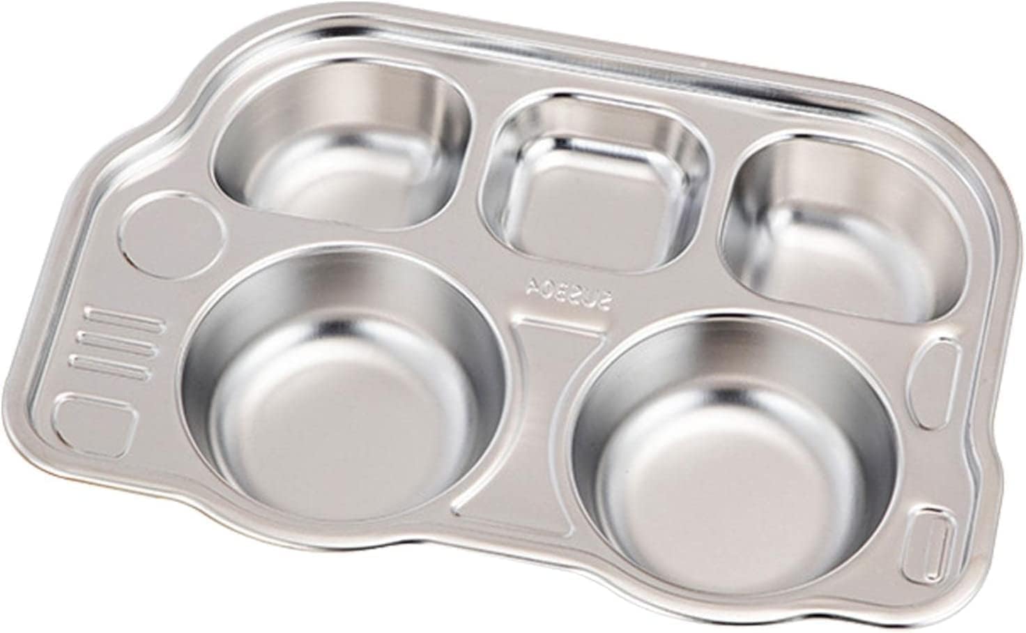 53 Arts Stainless Steel Divided Meal Plate for Kids, Kids Plates for Food with Multi Divided Dinner Plates for Kids-image-28