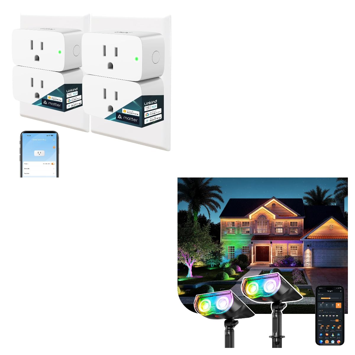 Linkind Smart Plug with Smart Spotlight SL5C