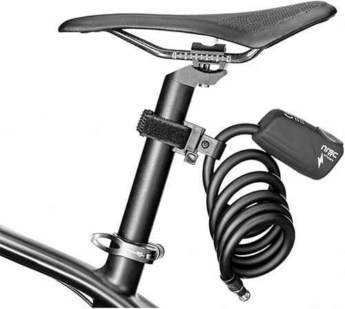 Miniatura 6 de ULAC The BEE - Cable de alarma de 110 dB, 0.472 in x 47.2 in, cable de acero trenzado para bicicleta, bicicleta, motocicleta, scooter