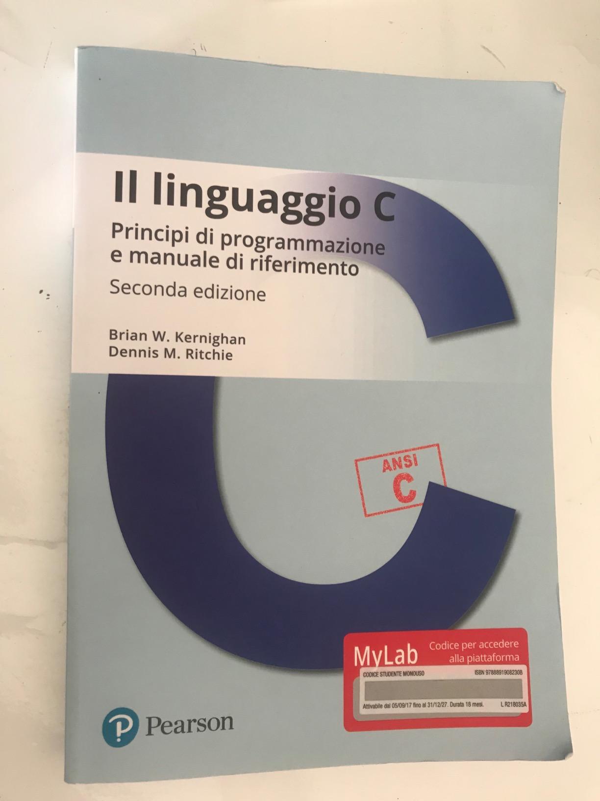 Amazon.it: Il linguaggio C. Principi di programmazione e manuale di ...