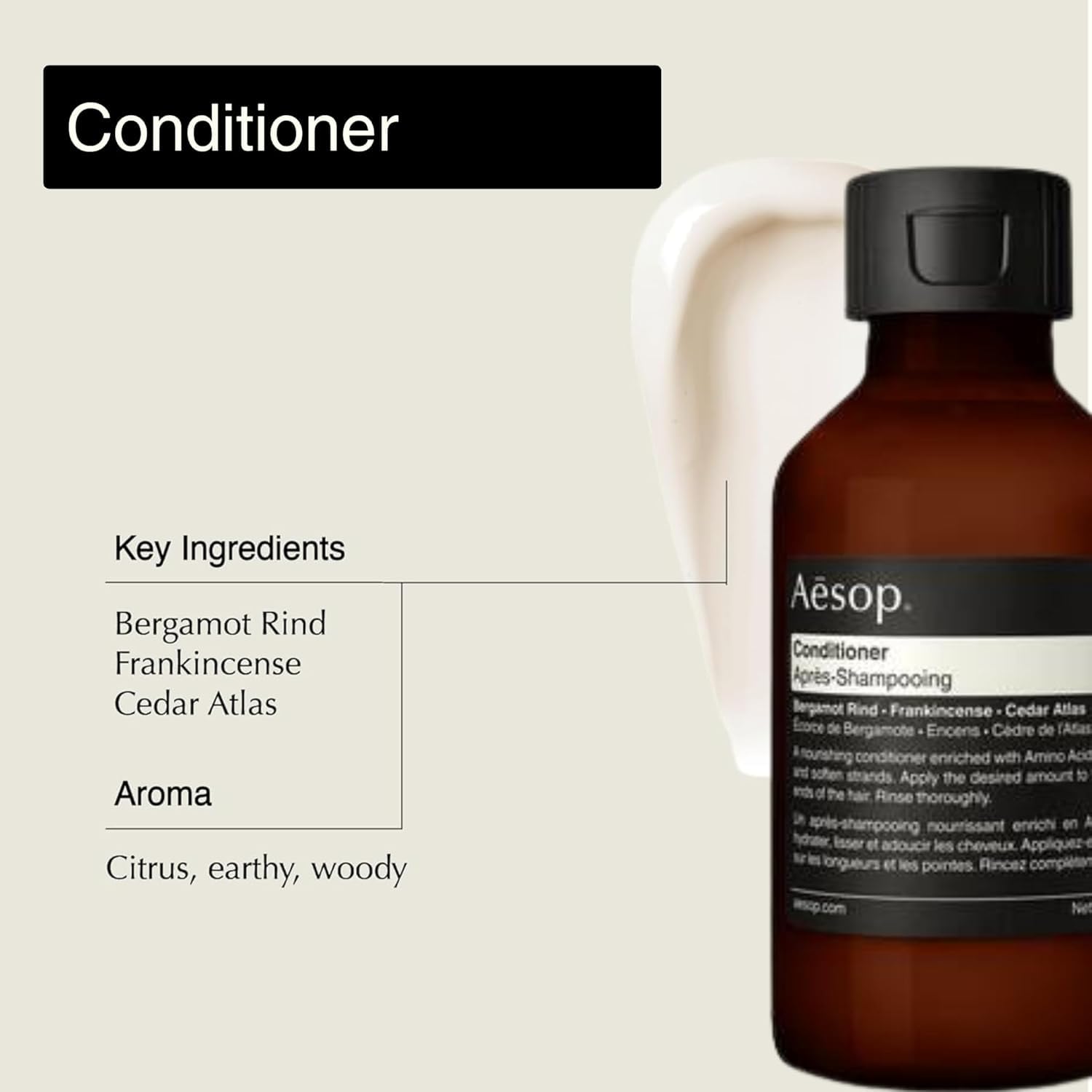 Aesop - Zestaw podróżny | Szlafrok podróżny, balsam do ciała, szampon i odżywka, rozmiar podróżny, 1,7 uncji