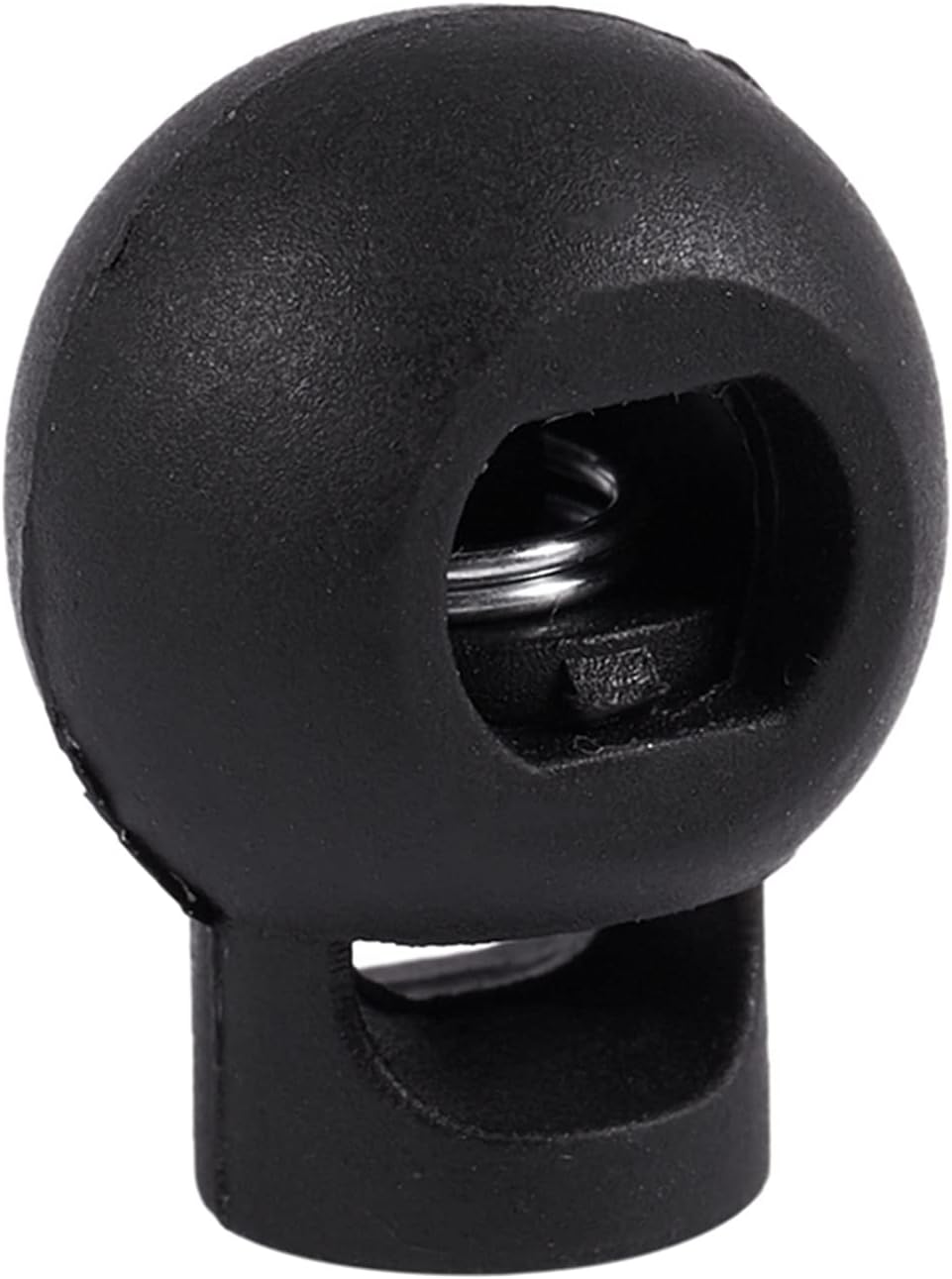 Spring Locks Clasp，Rope lock Cord Locks,Toggles 100 Piece Cord Stopper DIY Black Plastic Connector Cord Lock Stopper Switch Cover 20x15mm