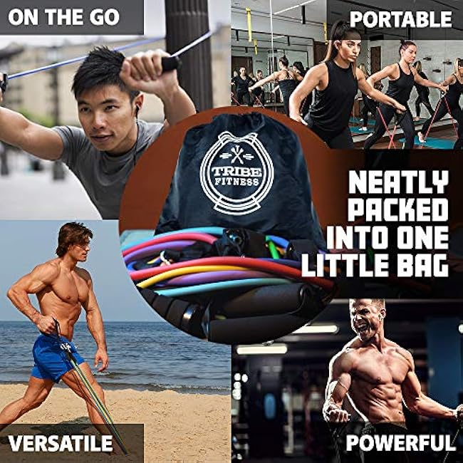 Resistance Bands Set for Men, Women, Exercise & Workout. Fitness Bands for Leg & Bicep Work. Workout Bands for Working Out. Stretch Bands for Physical Therapy. Strength Bands. Elastic Weight Training.