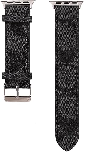 Correa de lujo de diseñador compatible con Apple Watch y iWatch de 1.496 pulgadas, 1.575 pulgadas, 1.614 pulgadas, 1.654 pulgadas, 1.732 pulgadas,