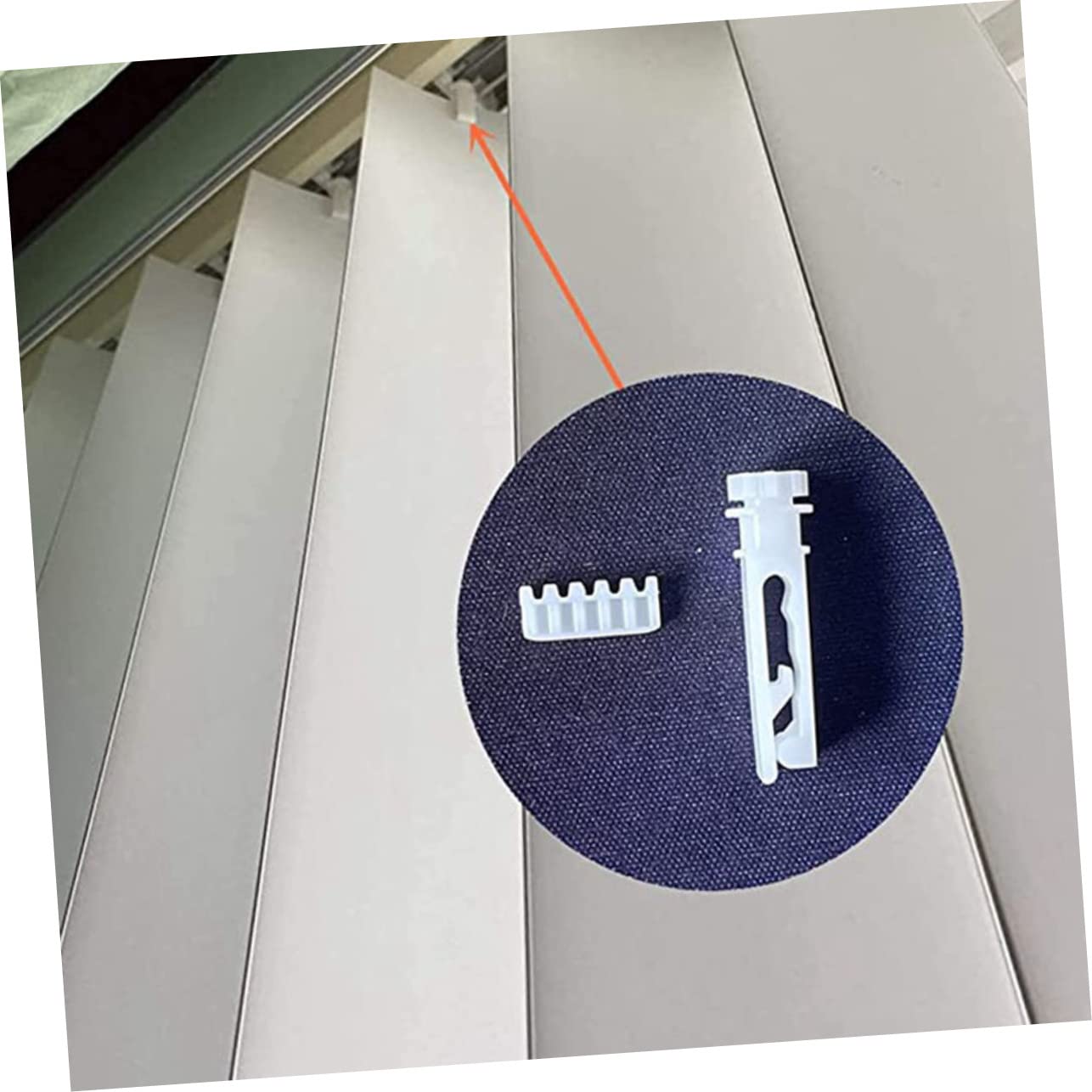 STOBAZA Vertical Blind Repair Gear Set 12 Sets Vertical Blinds Pulley Accessory Easy Install