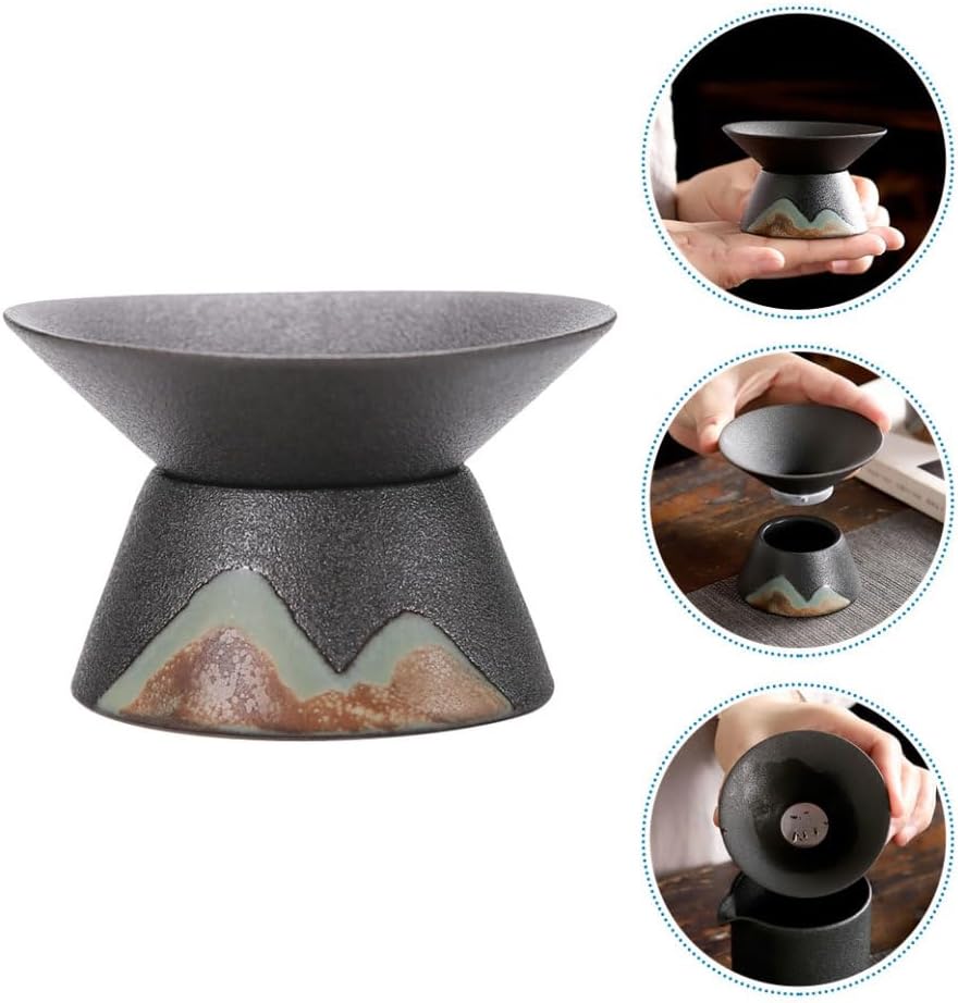 ABOOFAN Creative Ceramic Tea Strainer Accessory High Temperature Resistant Filter for Gongfu Tea and Easy to Use