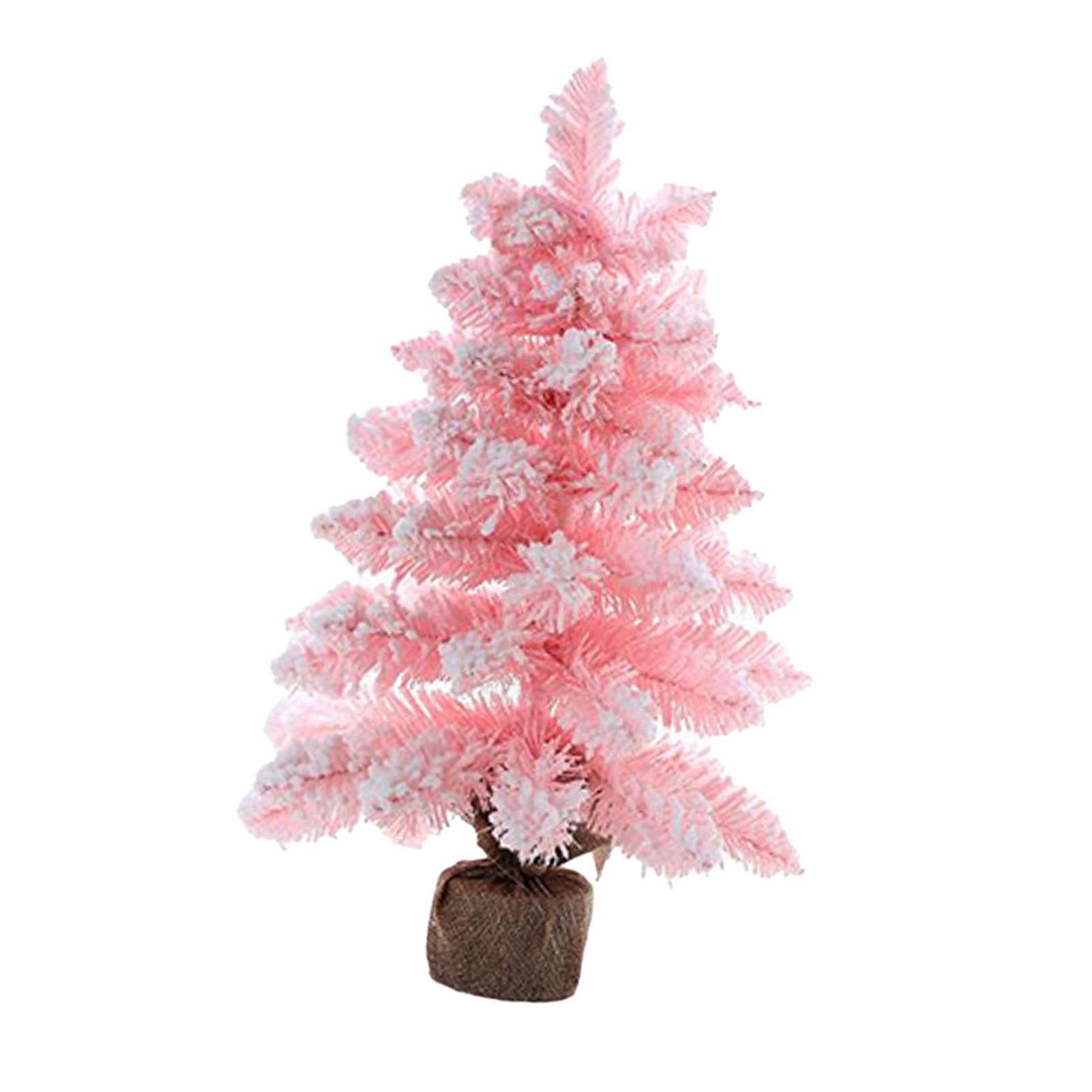 Décoration de vacances mini sapin rose artificiel HEEPDD pour bureau à domicile