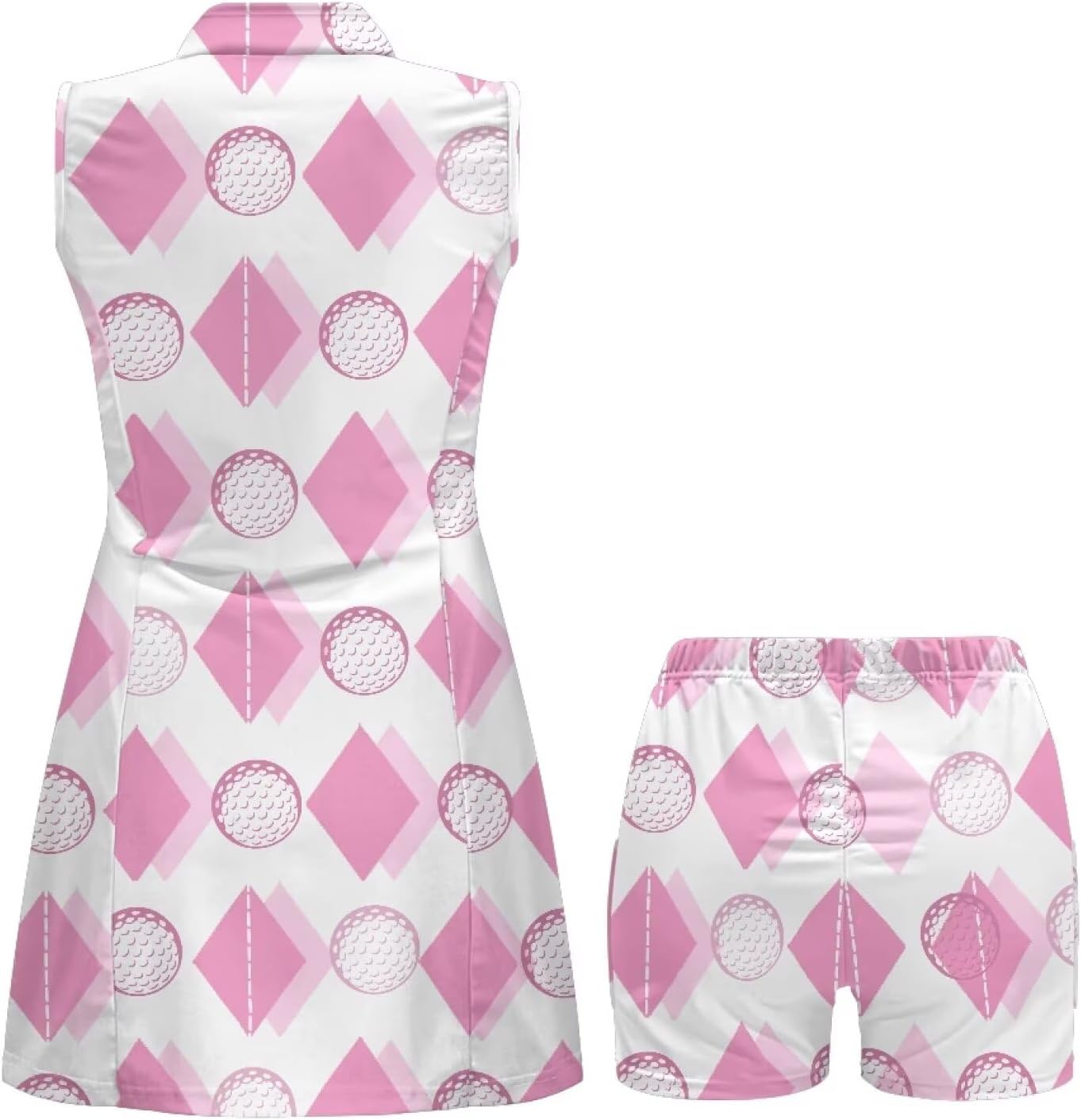 Womens Tennis Dress with Built in Shorts Lightweight Workout Athletic Dresses Sleeveless Golf Outfit with Pockets
