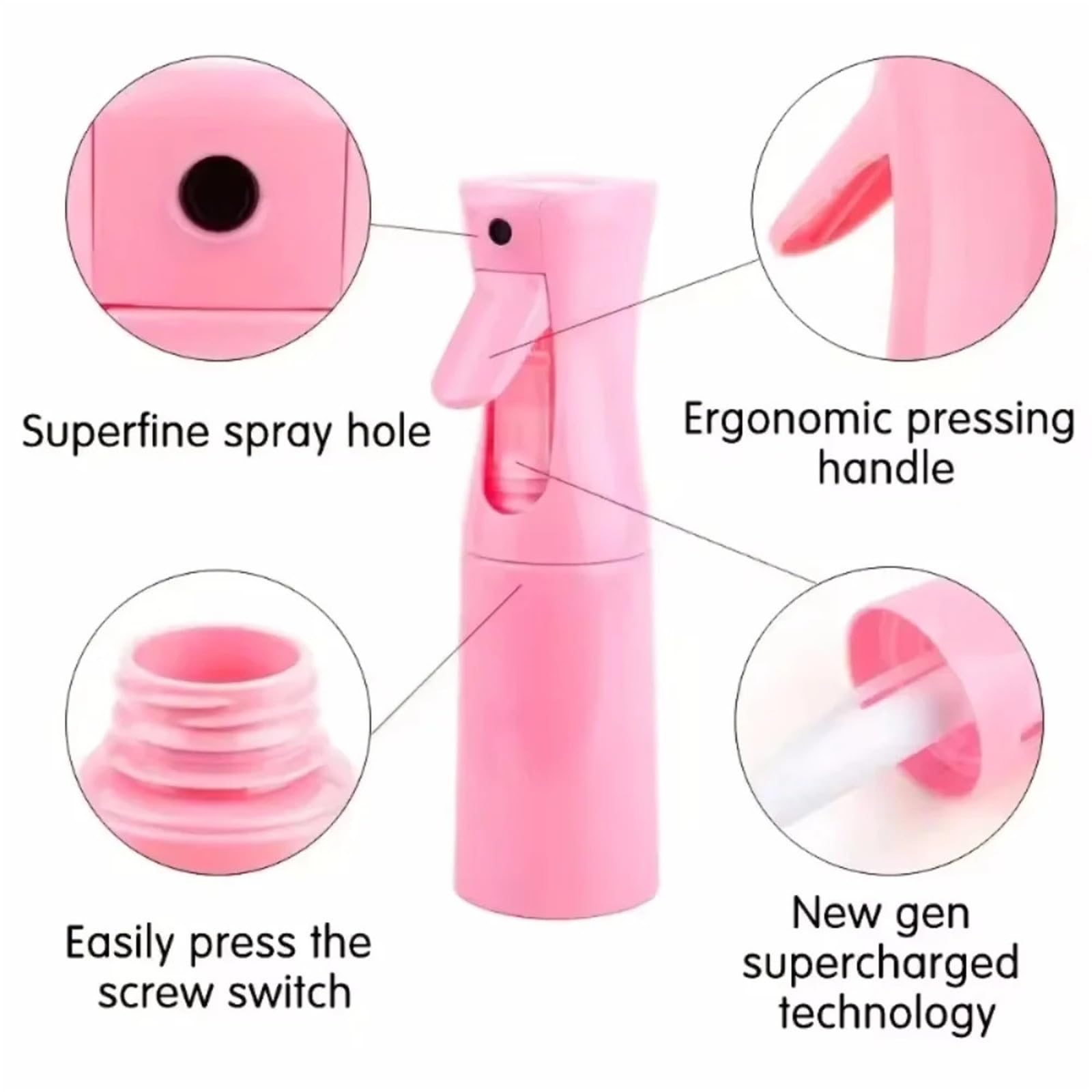 Sprühflasche Hochdruck-Dauernebelsprühflasche | Nachfüllbarer Barber-Sprüher for Bewässerungspflanzen(Blue)