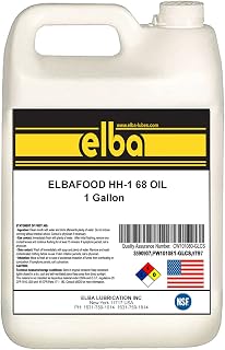 Food Grade Hydraulic Oil 68 | Fully Synthetic Blend | Industrial Hydraulic Oil | NSF Registered AS H-1. Kosher and Halal Approved. Compare to: LUBRIPLATE | Petro-Canada (1 GL) Made in USA.