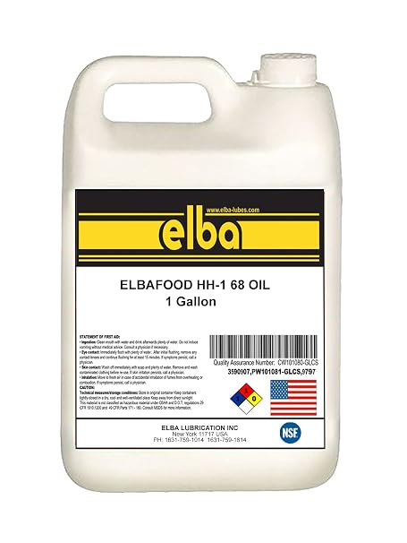 Food Grade Hydraulic Oil 68 | Fully Synthetic Blend | Industrial Hydraulic Oil | NSF Registered AS H-1. Kosher and Halal Approved. Compare to: LUBRIPLATE | Petro-Canada (1 GL) Made in USA.