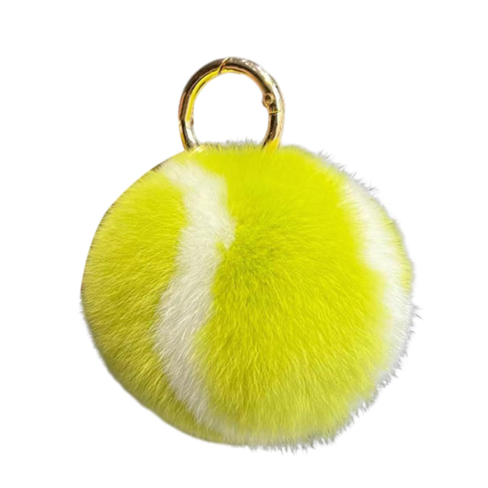 Amazon.com: Generic Fluffy Tennis Ball Keychain Pom Pom Key