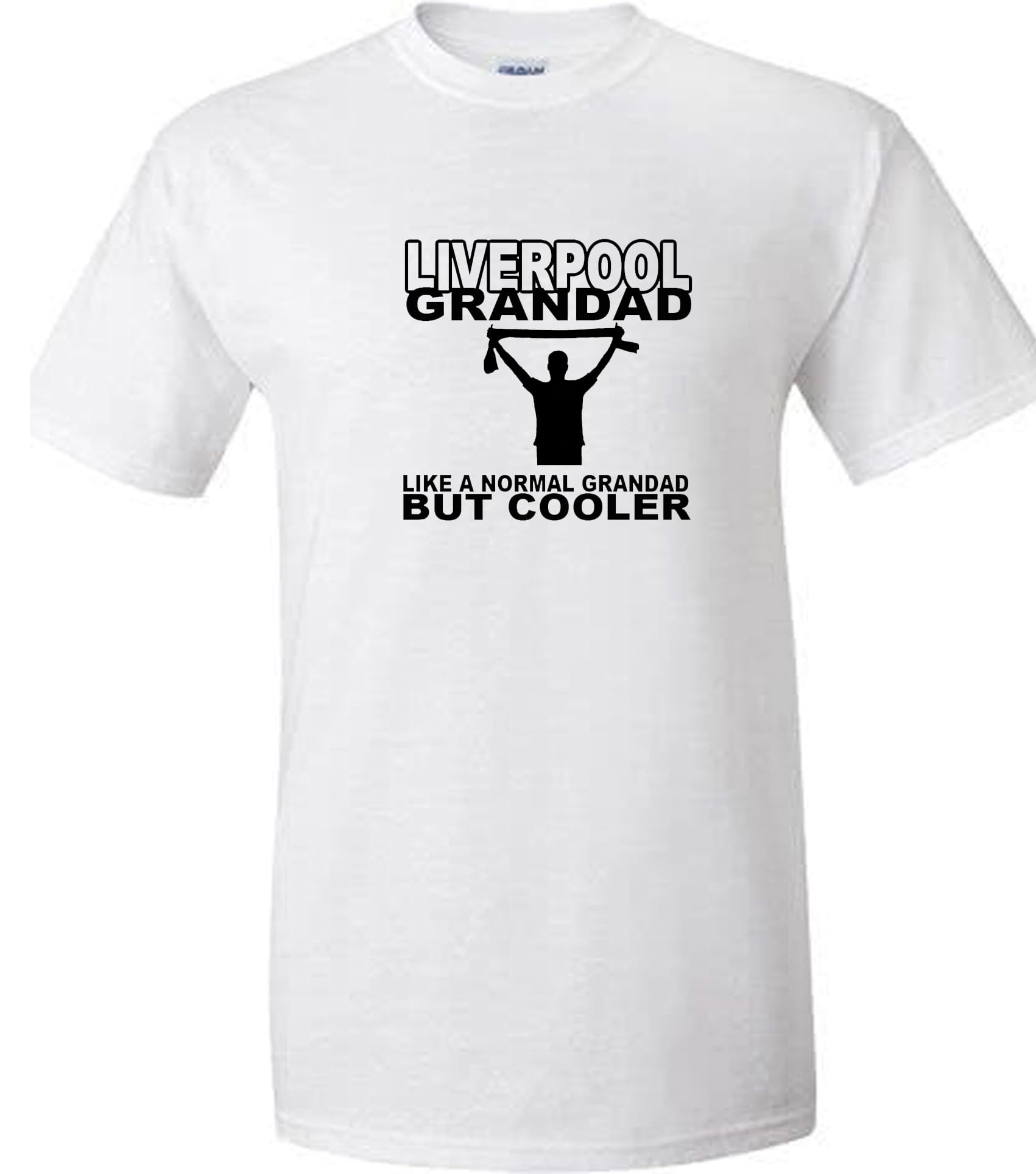 Liverpool T Shirt in White 5XL Football Grandad Fan Team Design — image 1