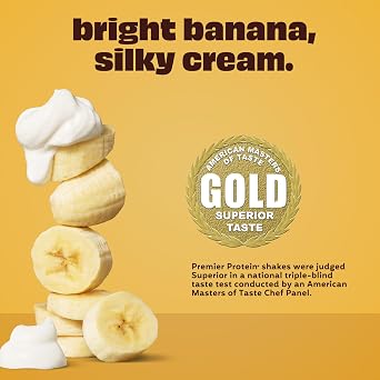 Premier Protein 30g High Protein Shake, Bananas & Cream, 4 Pack