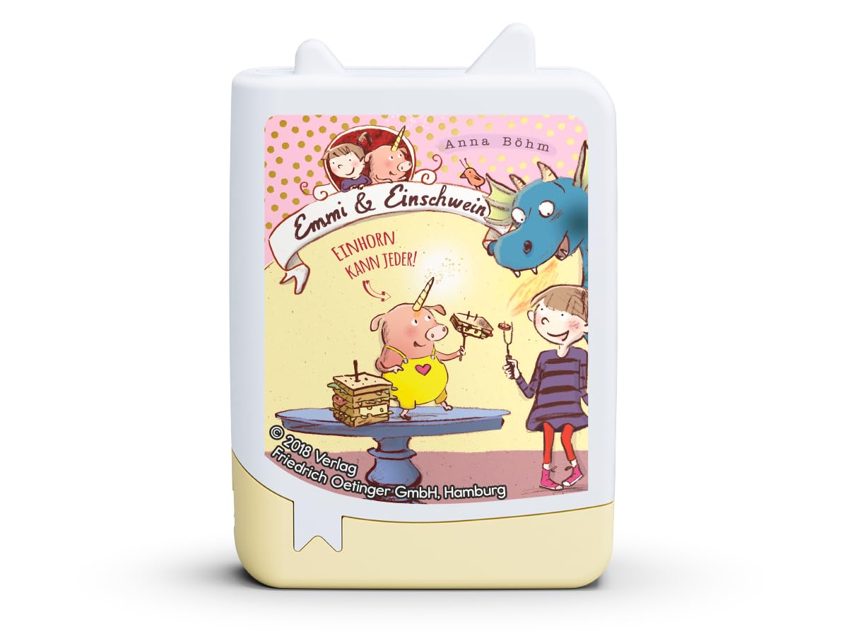 tonies Audio Figure for Toniebox, Book, Emmi & Einschwein - 1. Einhorn kann jeder!, Audio Play for Children from 6 Years, Playing Time Approx. 220 Minutes