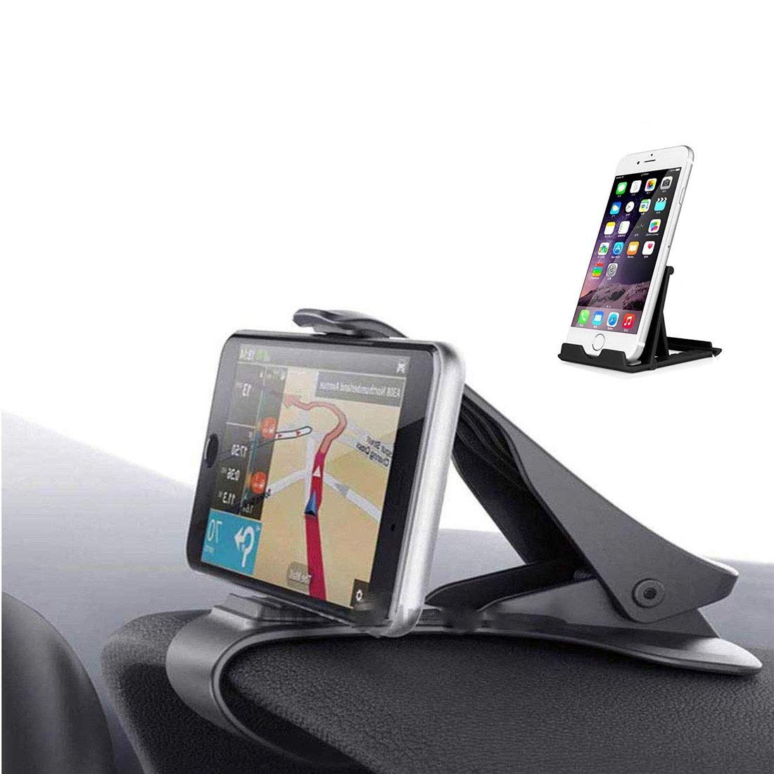 King Shine Combo Offer Dashboard Silver Jaguar { Leopard } Mobile Phone Mount Stand || Car Chimti Dashboard Phone Holder Mount Mobile Clip Stand for All Smartphones And One Foldable Holder Mobile Stand