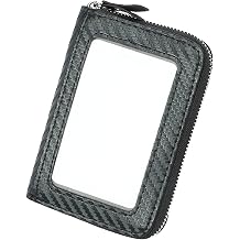 RFID Blocking Card Holder, Minimalist Wallet,Zippered Secure Organizer, Compact Travel Bag