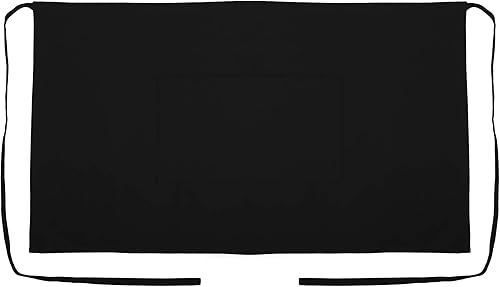 Miniatura 1 de UBICON Delantal 100% algodón extra ancho (36 pulgadas de ancho) duradero, 100% algodón, bolsillos grandes, alzapaños largos para el hogar, jardín,