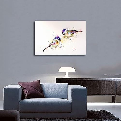 Miniatura 10 de Póster artístico de Dean Crouser 8 impresiones artísticas de colibrí, acuarela sobre lienzo, póster de decoración de pared, pinturas para sala