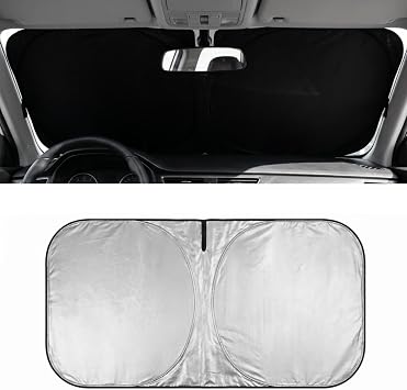 Car Windscreen Sun Shade with Storage Bag140x70cm Foldable
