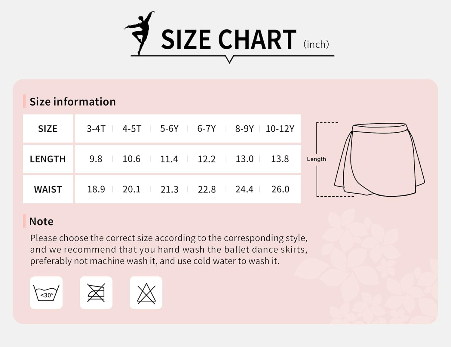 Nokecina Girls Ballet Dance Skirt for 3-12 Years Old Kids Sparkly Pull-On/Wrap Chiffon Dancewear Pink Black White Purple : Clothing, Shoes & Jewelry