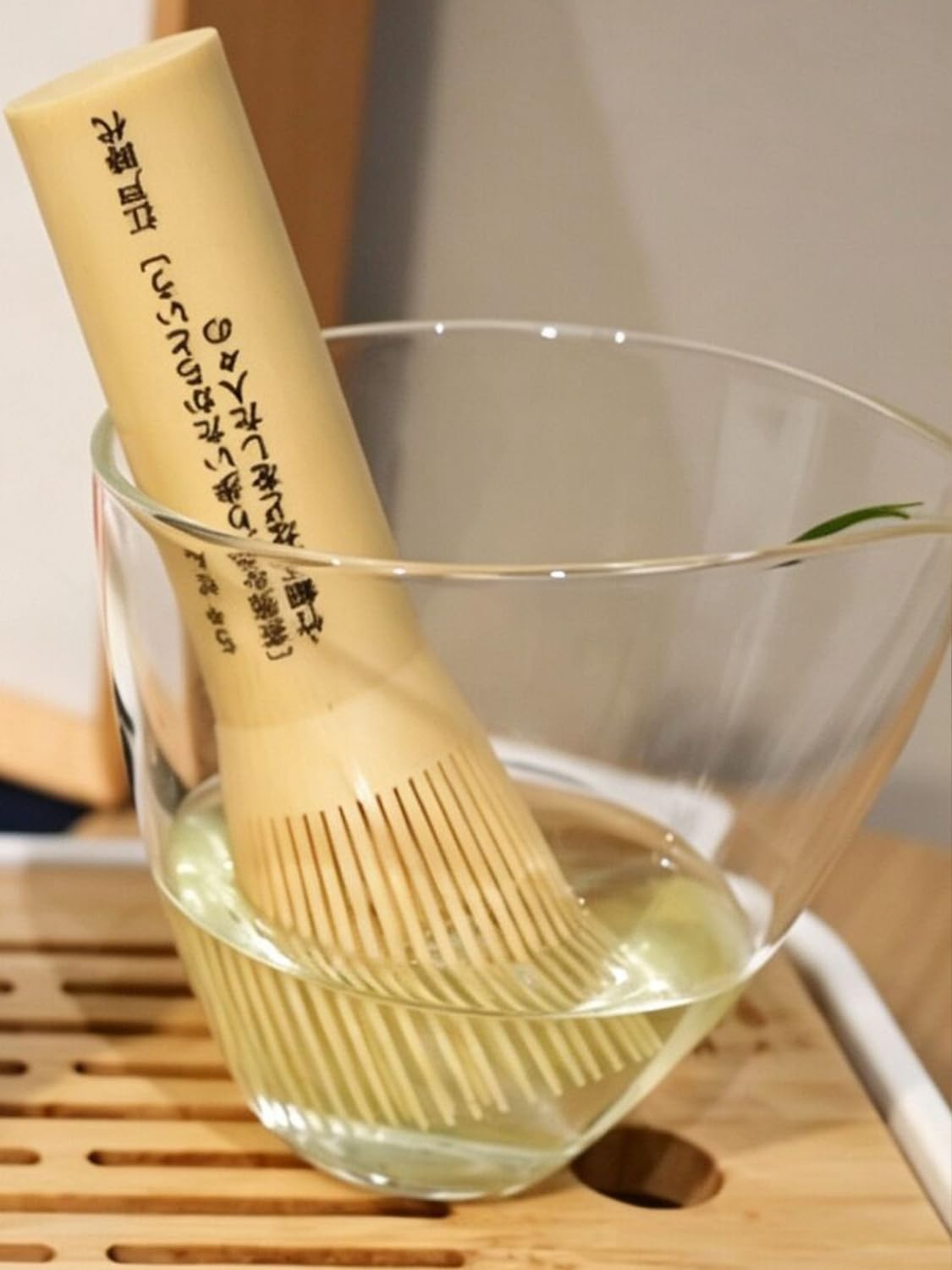 Matcha Whisk - Reusable PP Chasen, Traditional Handcrafted Japanese Matcha Tea Mixer Brush Mixing Tool Accessory for Tea Preparation, Easy to Clean (Yellow)
