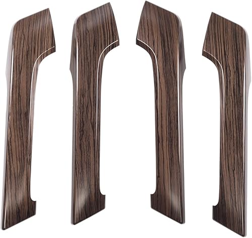 Miniatura 6 de Manija de puerta con textura de madera para Toyota Land Cruiser Prado 150, panel de elevación de ventana Lc150 2010-2022, accesorios de