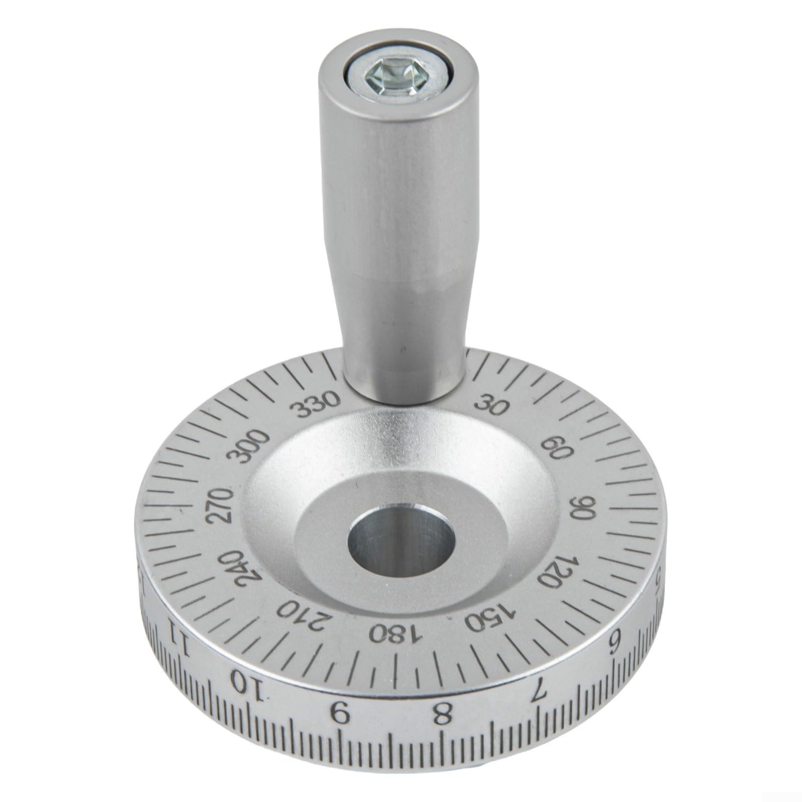 Aluminum Alloy Lathe Hand Wheel,50Mm Diameter Slide Handwheel Scale For CNC Metalworking Equipment With Optional Inner Hole Sizes(10mm)