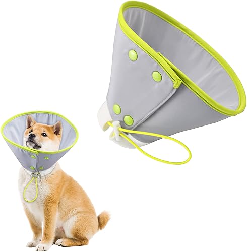 Vehomy Collar de recuperación para gatos, collar ajustable para gato, perro, collar isabelino para mascotas, collar isabelino suave y ligero para