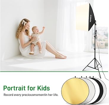 Photography Lighting kit with Backdrops, 8.5x10ft Backdrop Stands, Zyernar LED Bulbs Umbrella Softbox Continuous Lighting, Photo Studio Equipment for Video Shoot
