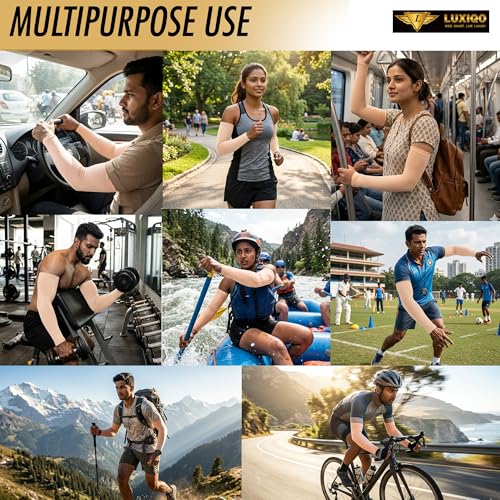Image of Osmo Fibre Arm Sleeves - SPF 50+ UV Protection, Ultra-Soft Cooling Compression Fabric, Breathable & Odour-Resistant Sun Sleeves | Running, Cycling, Gym & Outdoor Sports