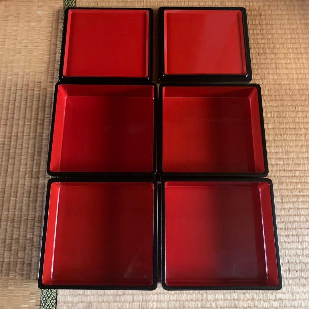 木曽塗 木曽漆器 四段重 木箱入り 重箱 お重 重箱 漆器」の人気