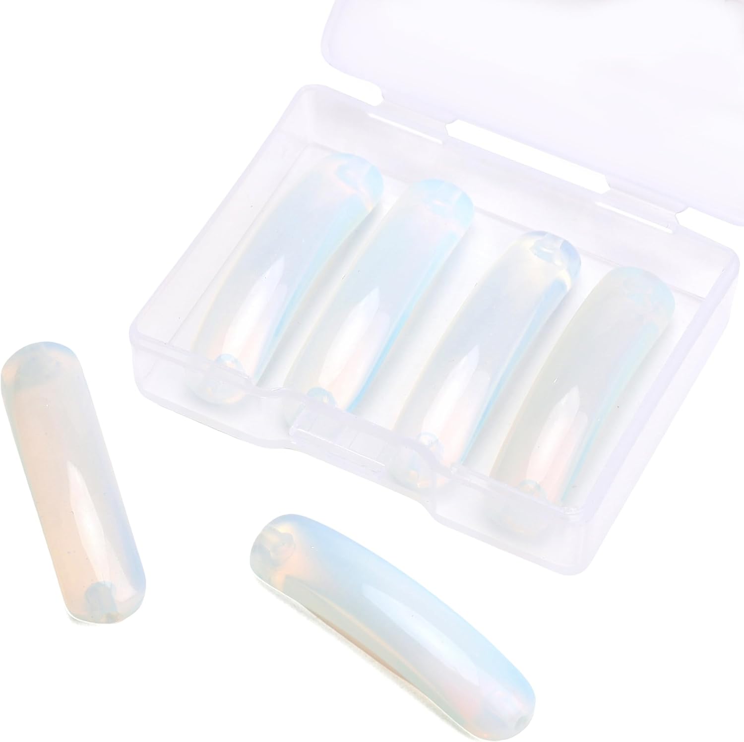 Curved Opal Stone Beads 36x10mm 4pcs for DIY Bracelet Jewelry Making - Image 7