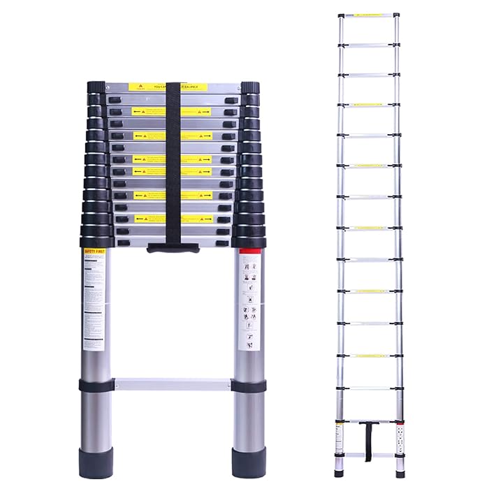 Buy Terokota 19.7FT Collapsible Telescoping Ladder, Aluminum Telescopic