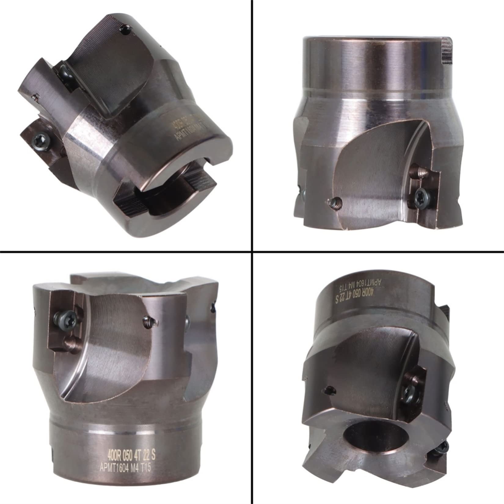 R8 FMB22 Face Mill Arbor Set With 50MM Shell Cutter & APMT1604 Carbide Inserts For CNC Milling