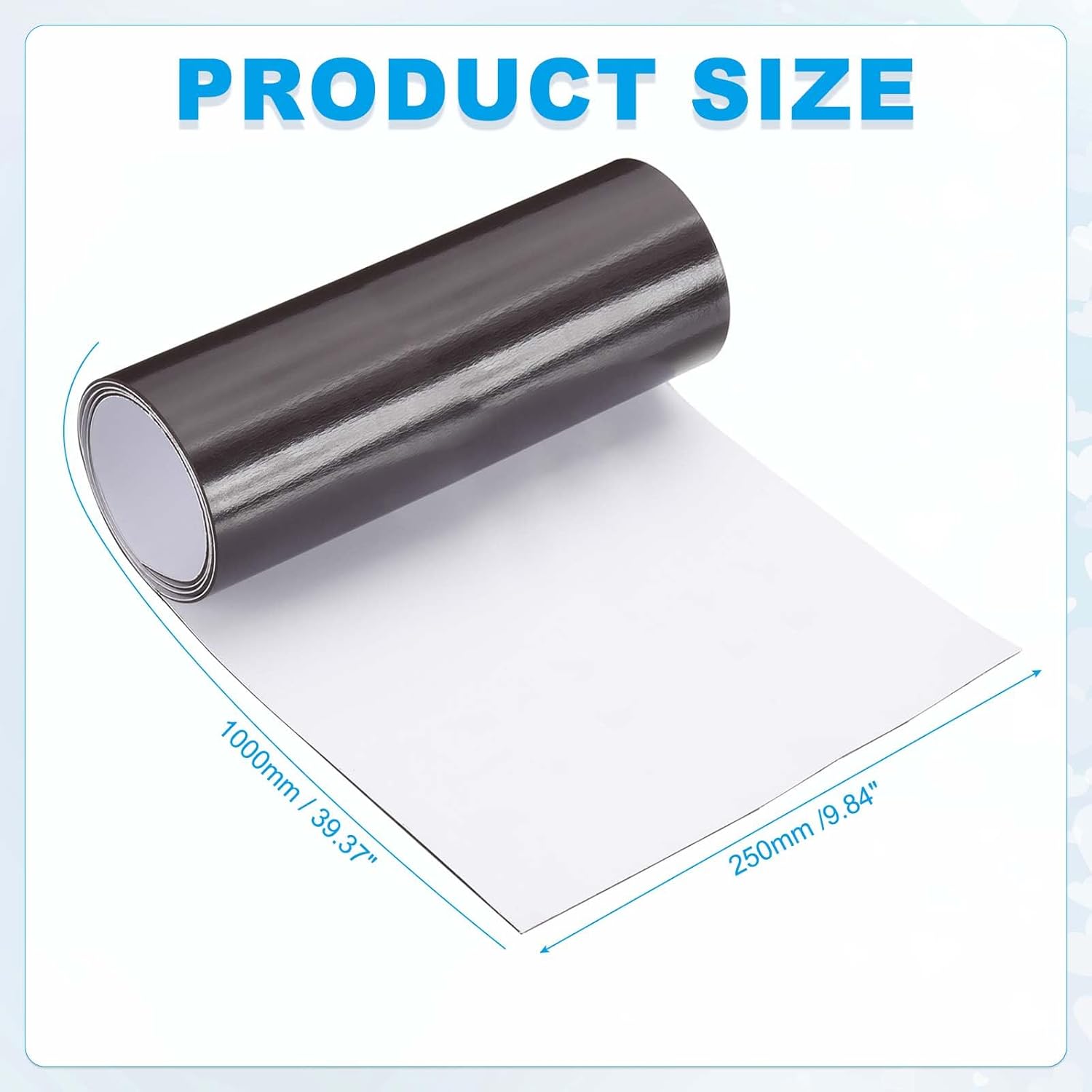 MECCANIXITY Magnetic Vent Covers, 79" x 10" Air Vent Covers Standard Air Register Cap for Wall Floor Ceiling HVAC Fireplace Furnace, Black and White