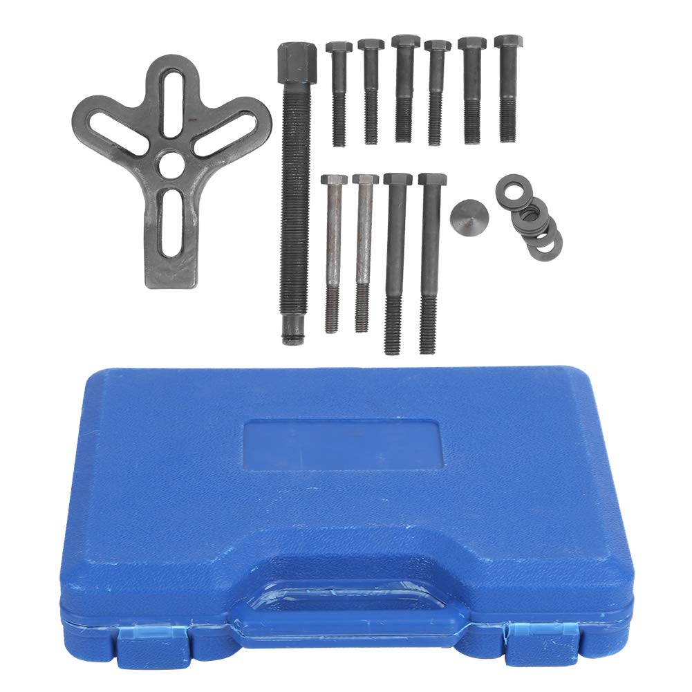 Qiilu Kit estrattore Volante, 13 Pezzi Kit estrattore Volante Kit rimozione bilanciatore armonico Puleggia Ingranaggi Strumento di Riparazione Auto